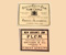 WW1 rations Plum Jam labels Pair 1916.