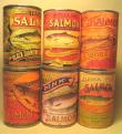 WW1 pictures - U.S. Salmon can labels.